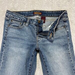 Zana Di Jeans Womens Size 7 Jr Blue Medium Wash Low Rise Flare Bootcut Denim Y2K